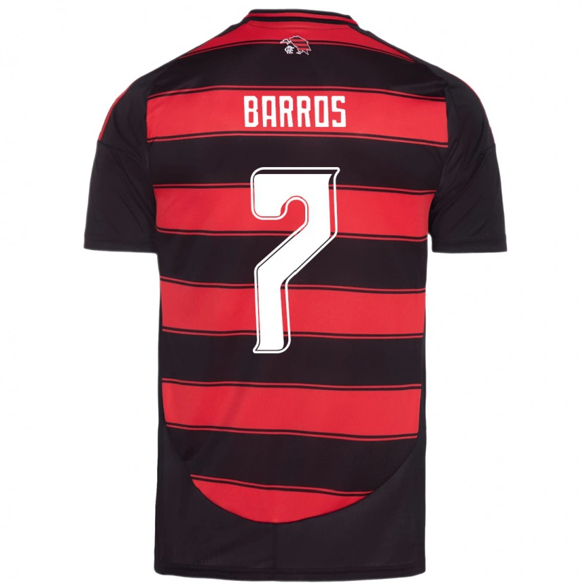 Danxen Heren Rafa Barros #7 Rood Zwart Thuisshirt Thuistenue 2025/26 T-Shirt