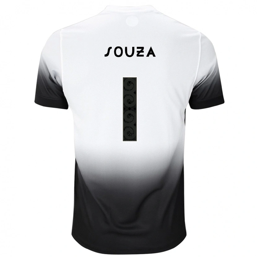 Danxen Heren Hugo Souza #1 Wit Zwart Thuisshirt Thuistenue 2025/26 T-Shirt
