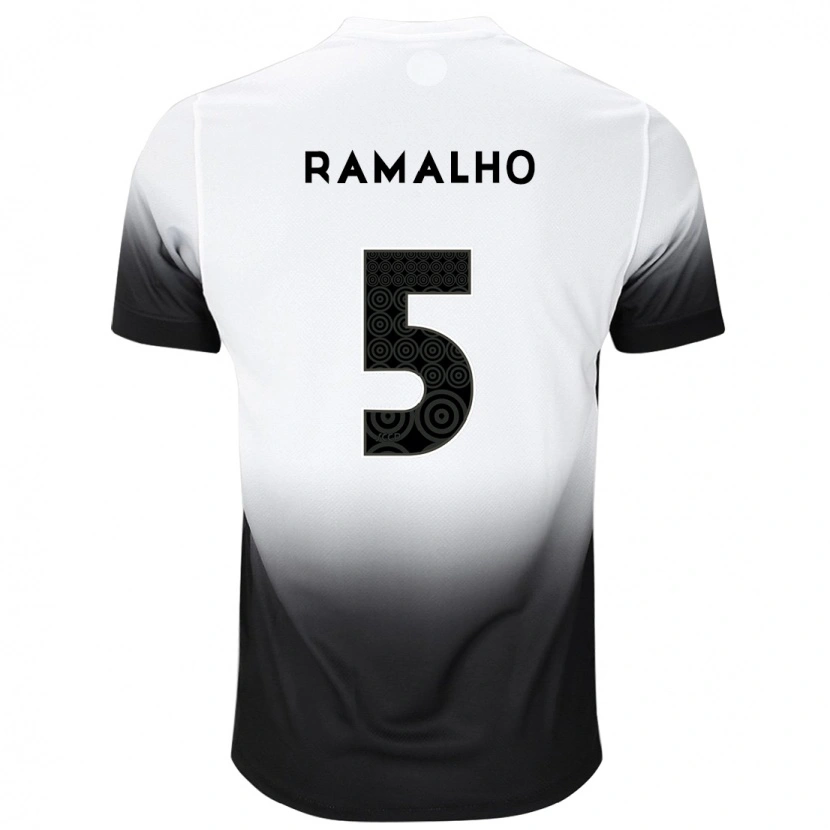 Danxen Heren André Ramalho #5 Wit Zwart Thuisshirt Thuistenue 2025/26 T-Shirt