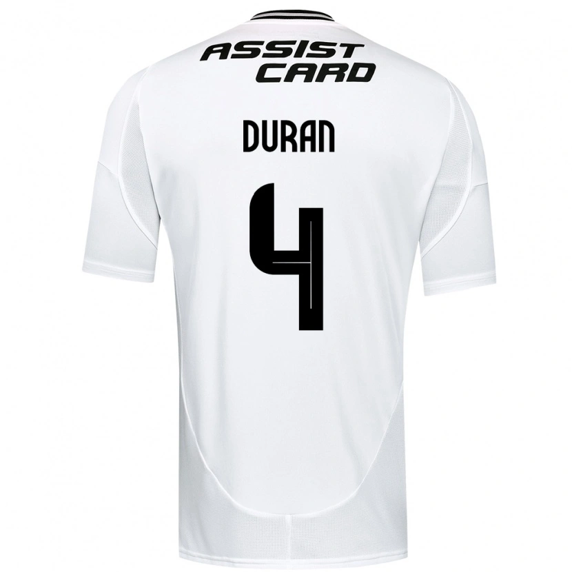 Danxen Heren Elisa Durán #4 Zwart Wit Geel Thuisshirt Thuistenue 2025/26 T-Shirt