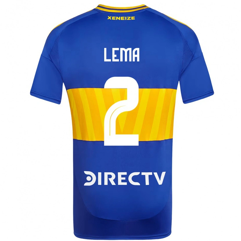 Danxen Heren Cristian Lema #2 Koningsblauw Geel Thuisshirt Thuistenue 2025/26 T-Shirt
