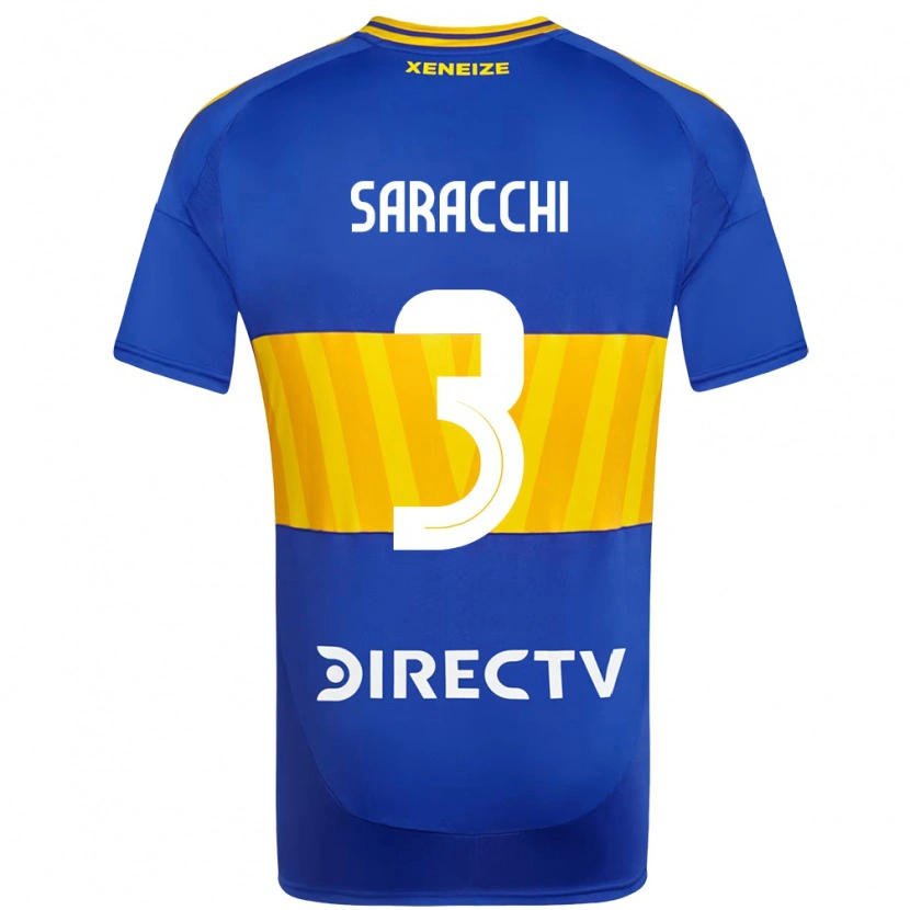 Danxen Heren Marcelo Saracchi #3 Koningsblauw Geel Thuisshirt Thuistenue 2025/26 T-Shirt