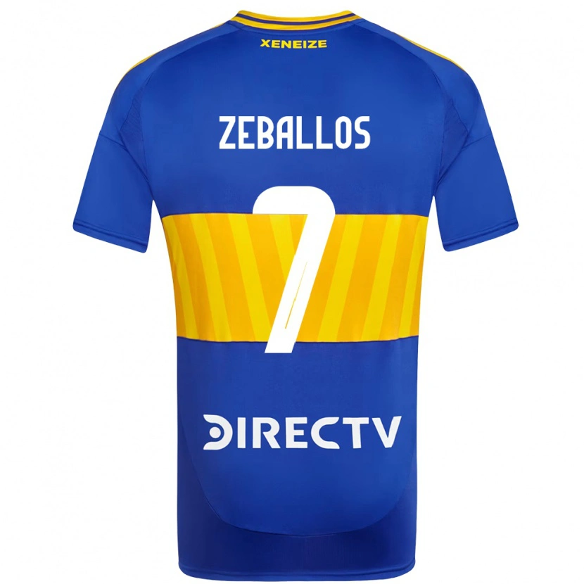 Danxen Heren Exequiel Zeballos #7 Koningsblauw Geel Thuisshirt Thuistenue 2025/26 T-Shirt