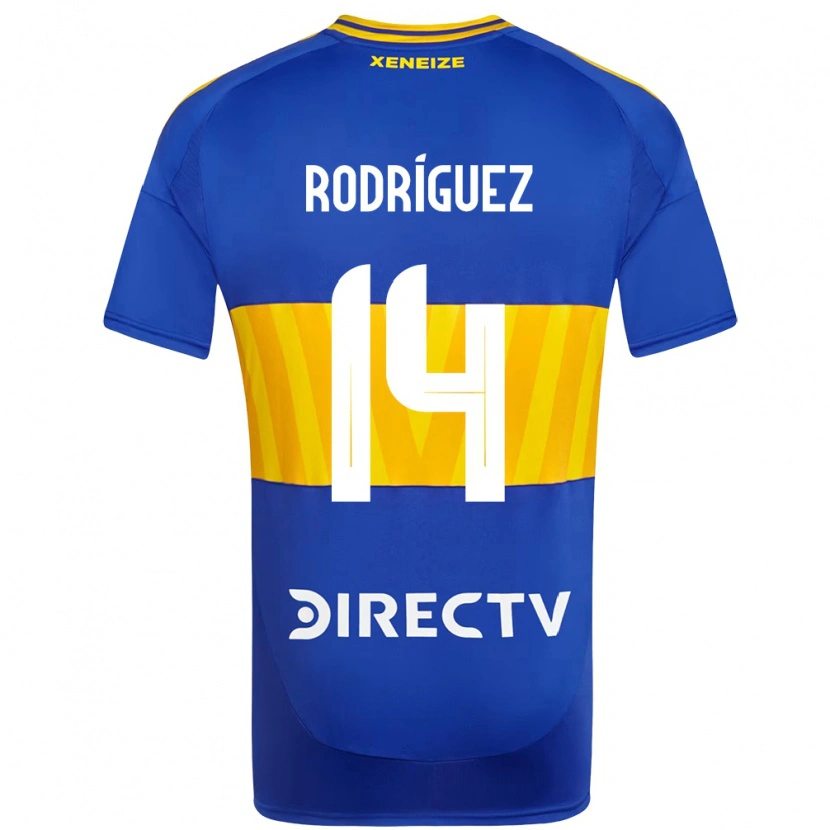 Danxen Heren Isaías Rodríguez #14 Koningsblauw Geel Thuisshirt Thuistenue 2025/26 T-Shirt