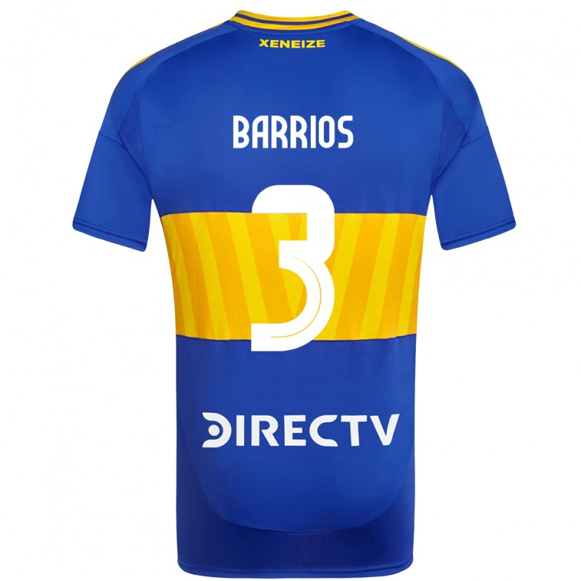 Danxen Heren Gabriela Barrios #3 Koningsblauw Geel Thuisshirt Thuistenue 2025/26 T-Shirt