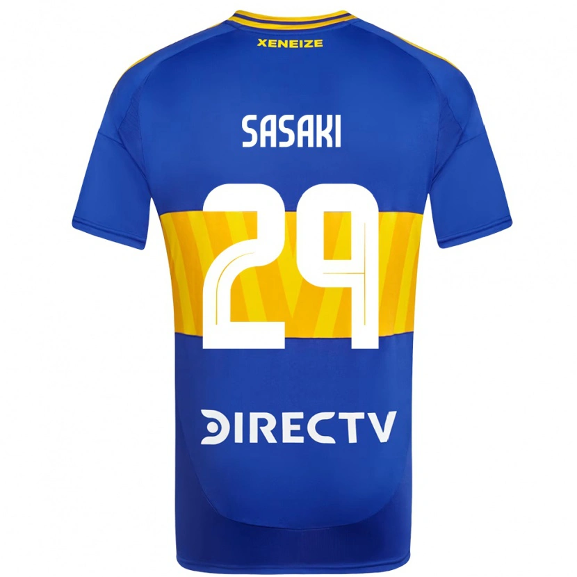 Danxen Heren Yuria Sasaki #29 Koningsblauw Geel Thuisshirt Thuistenue 2025/26 T-Shirt