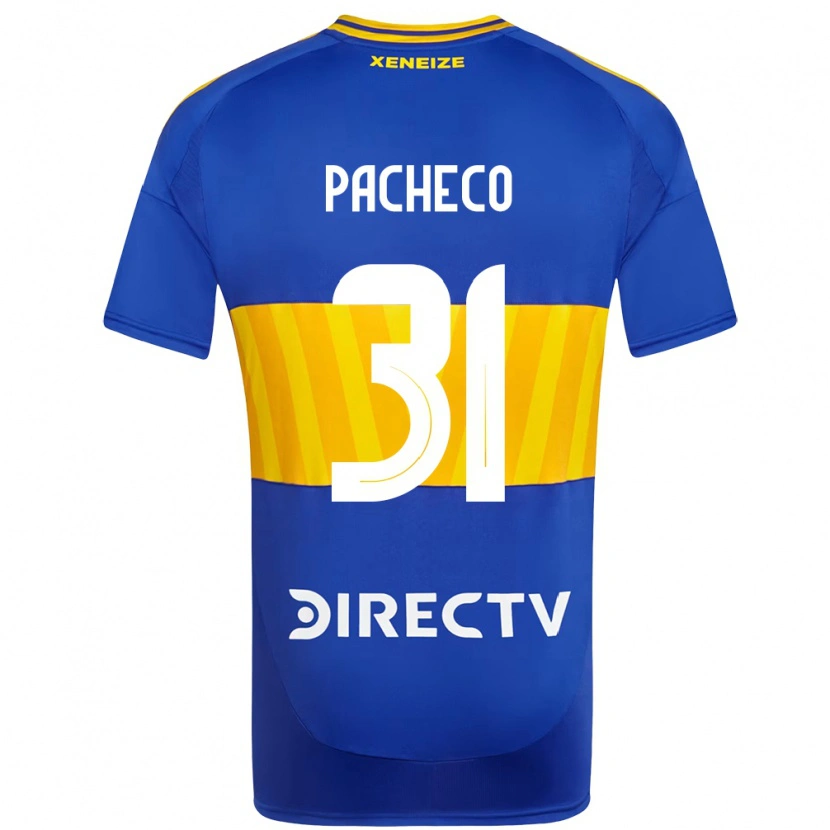 Danxen Heren Costanza Pacheco #31 Koningsblauw Geel Thuisshirt Thuistenue 2025/26 T-Shirt