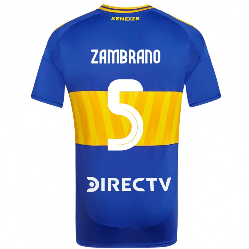 Danxen Heren Carlos Zambrano #5 Koningsblauw Geel Thuisshirt Thuistenue 2025/26 T-Shirt