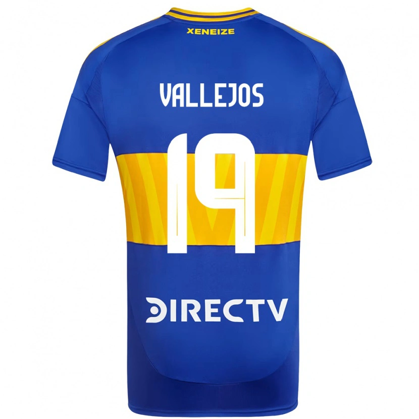 Danxen Heren Fabiana Vallejos #19 Koningsblauw Geel Thuisshirt Thuistenue 2025/26 T-Shirt