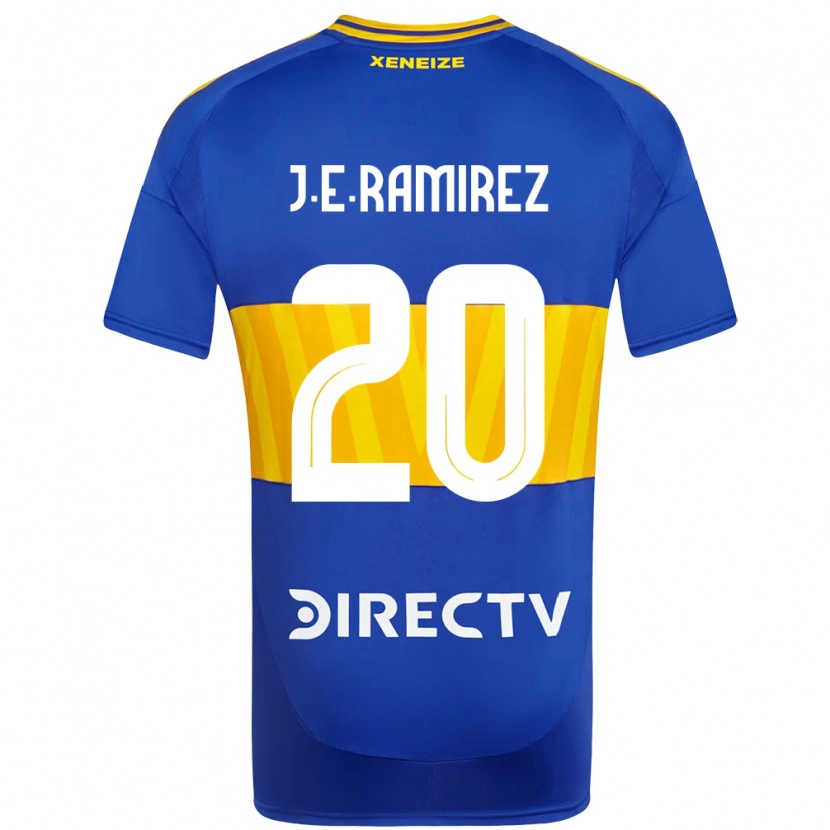 Danxen Heren Juan Edgardo Ramirez #20 Koningsblauw Geel Thuisshirt Thuistenue 2025/26 T-Shirt