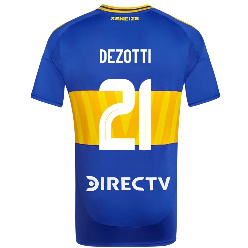 Danxen Heren Martina Dezotti #21 Koningsblauw Geel Thuisshirt Thuistenue 2025/26 T-Shirt