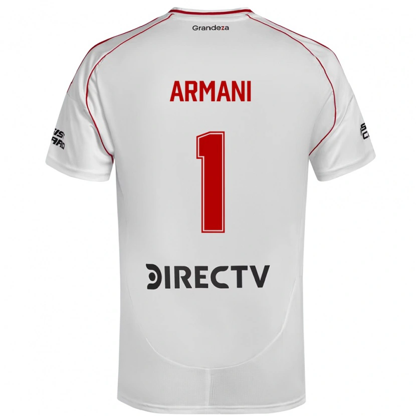 Danxen Heren Franco Armani #1 Wit Rood Thuisshirt Thuistenue 2025/26 T-Shirt