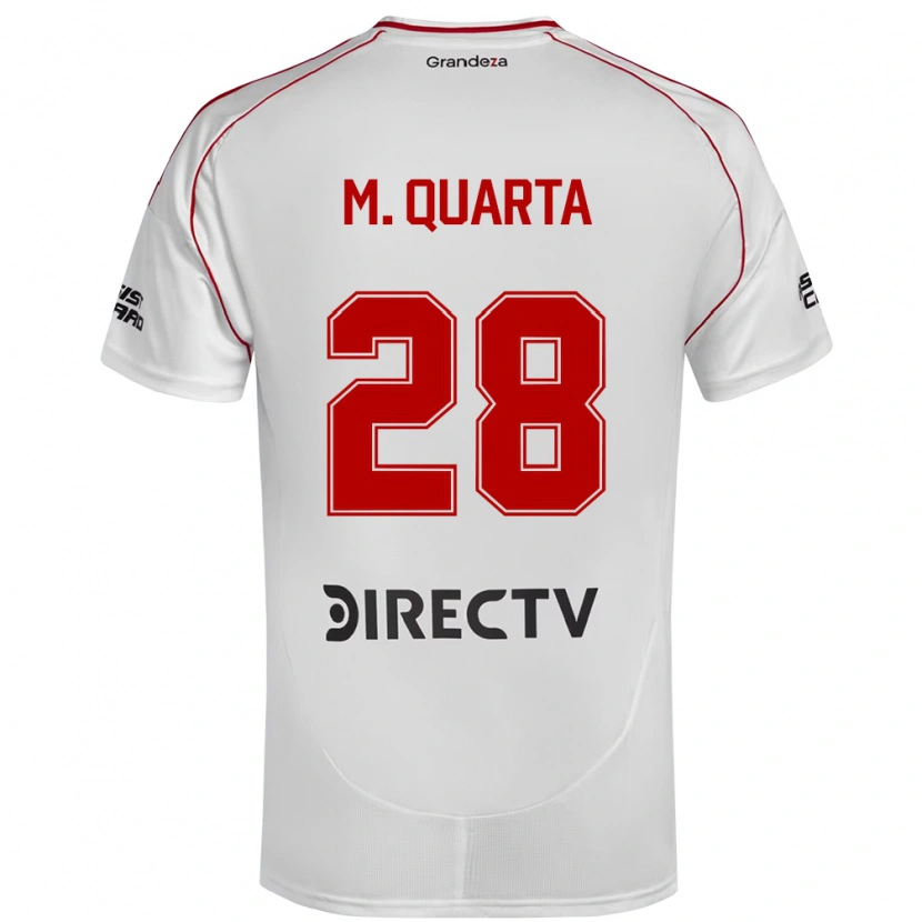 Danxen Heren Lucas Martínez Quarta #28 Wit Rood Thuisshirt Thuistenue 2025/26 T-Shirt