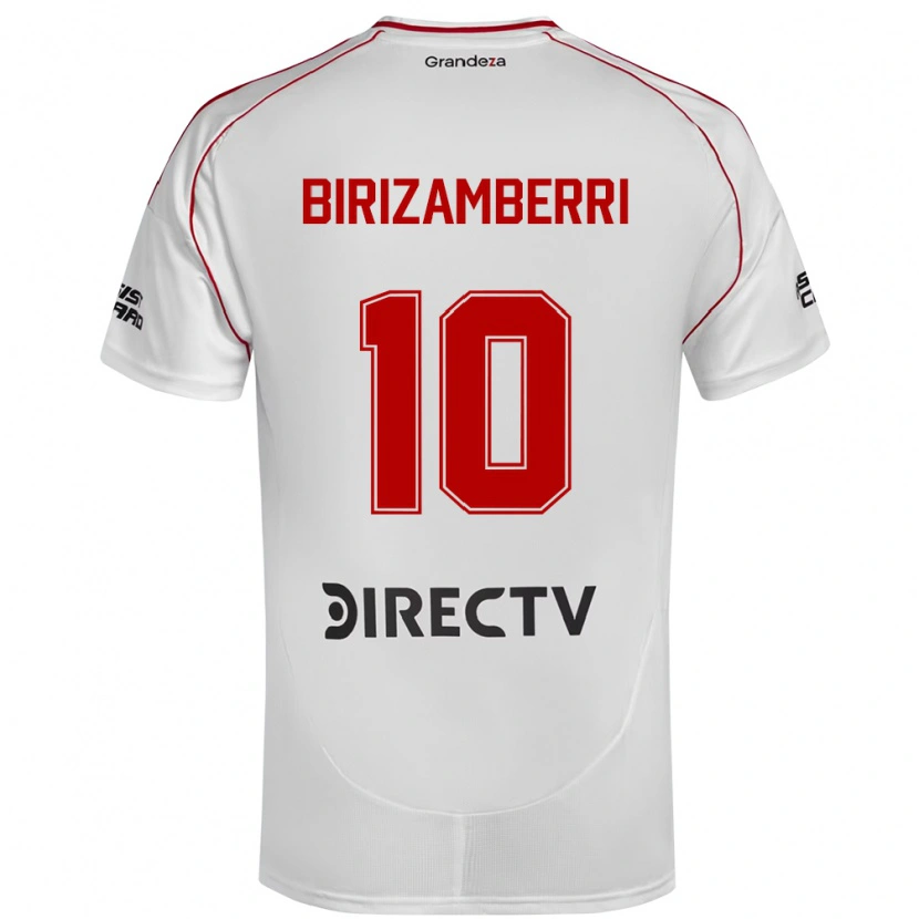 Danxen Heren María Carolina Birizamberri Rivero #10 Wit Rood Thuisshirt Thuistenue 2025/26 T-Shirt