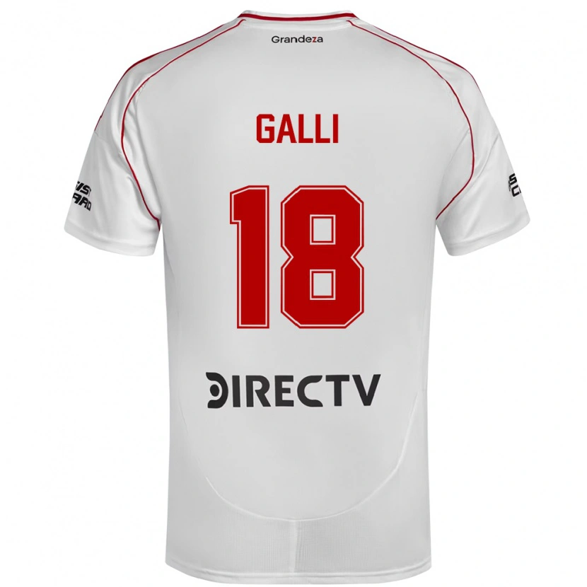 Danxen Heren Ludmila Galli #18 Wit Rood Thuisshirt Thuistenue 2025/26 T-Shirt