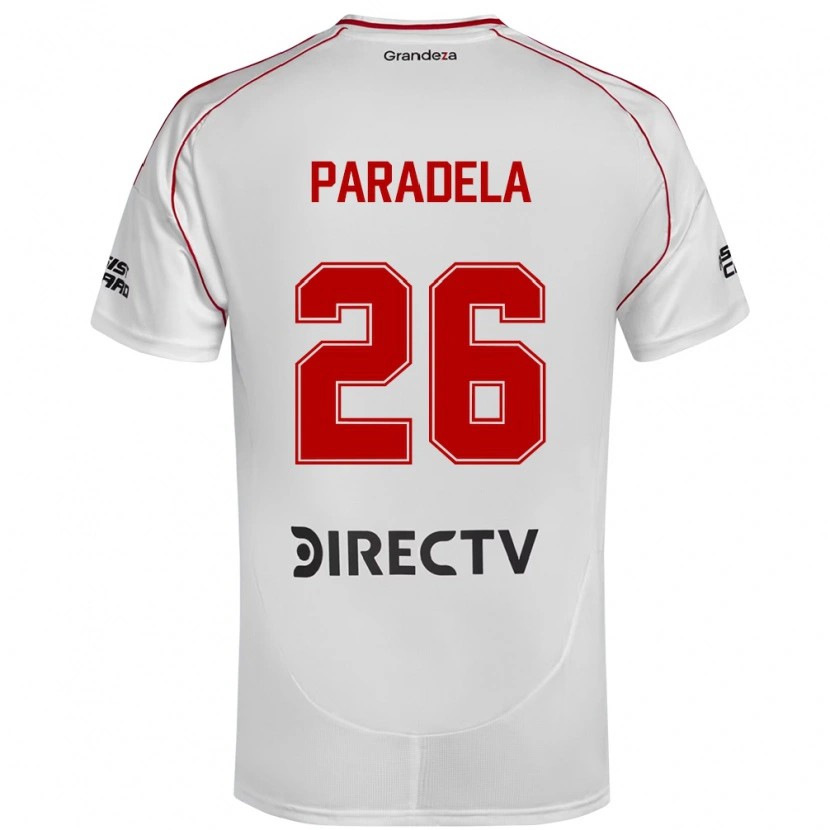 Danxen Heren Jose Paradela #26 Wit Rood Thuisshirt Thuistenue 2025/26 T-Shirt