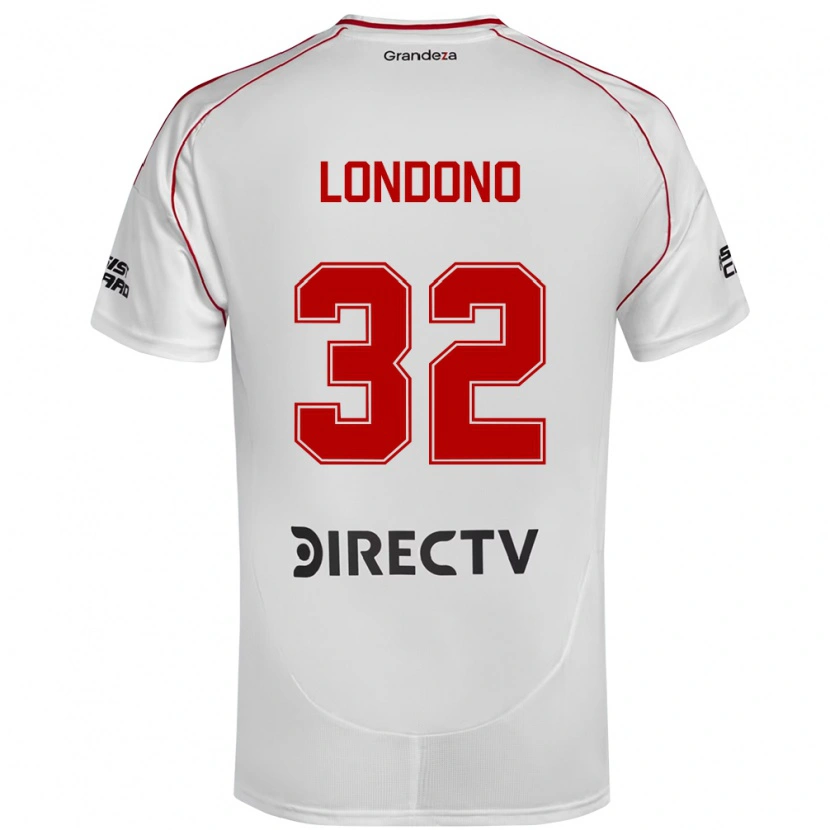 Danxen Heren Flabian Londono #32 Wit Rood Thuisshirt Thuistenue 2025/26 T-Shirt