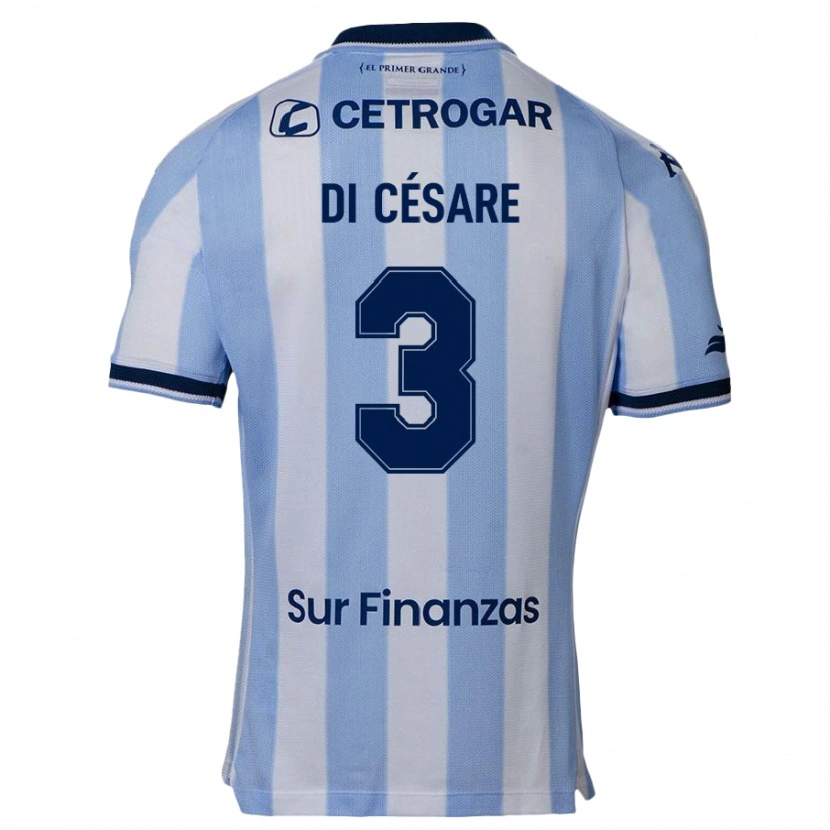 Danxen Heren Marco Di Césare #3 Hemelsblauw Thuisshirt Thuistenue 2025/26 T-Shirt