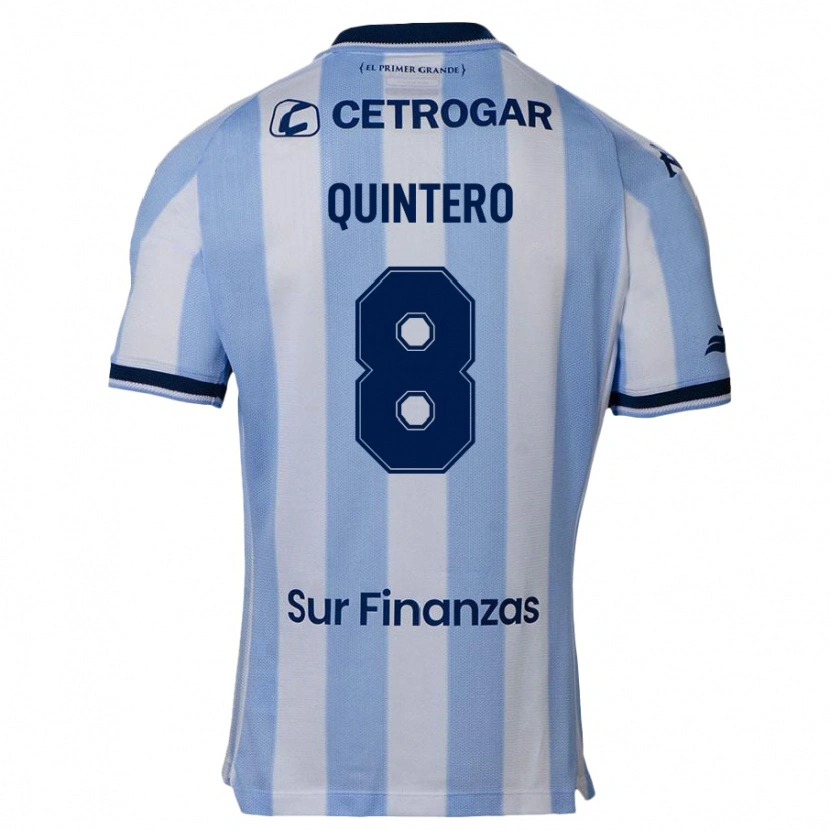 Danxen Heren Juan Fernando Quintero #8 Hemelsblauw Thuisshirt Thuistenue 2025/26 T-Shirt