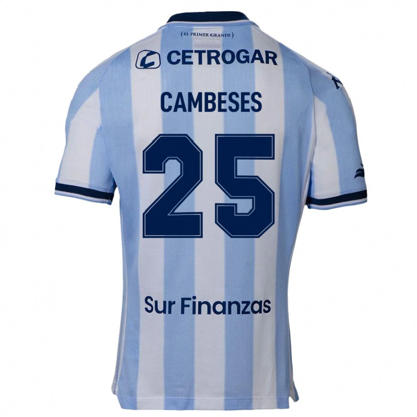 Danxen Heren Facundo Cambeses #25 Hemelsblauw Thuisshirt Thuistenue 2025/26 T-Shirt