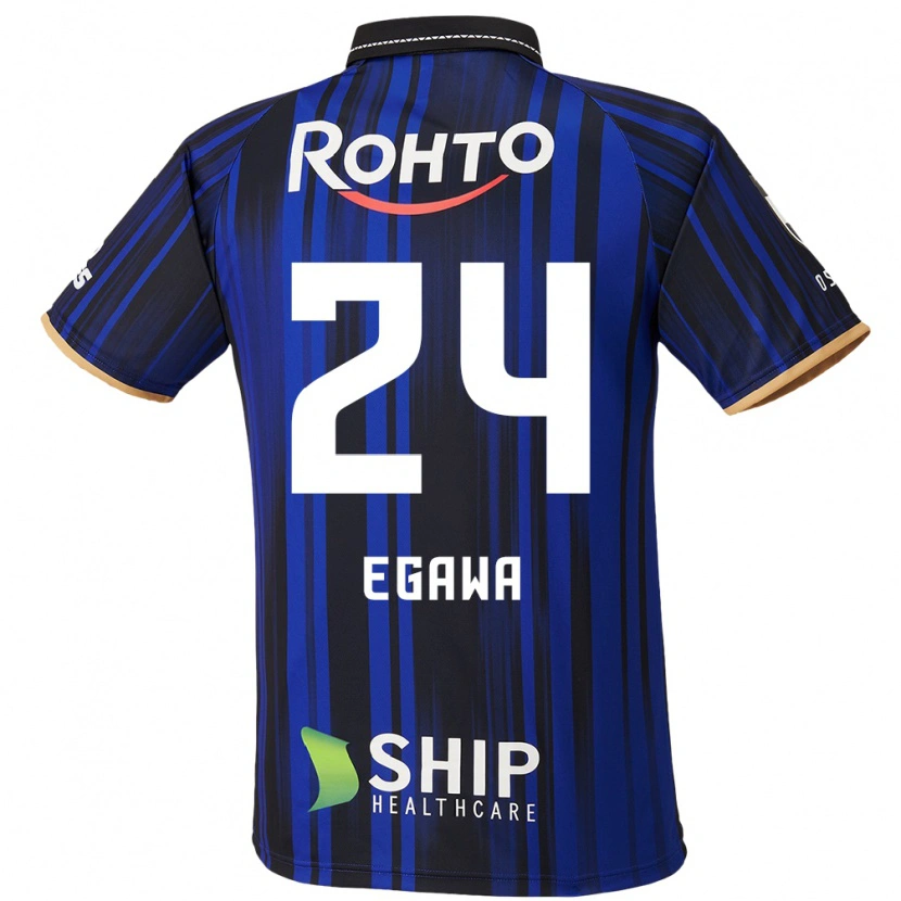 Danxen Heren Yusei Egawa #24 Blauw Wit Zwart Thuisshirt Thuistenue 2025/26 T-Shirt