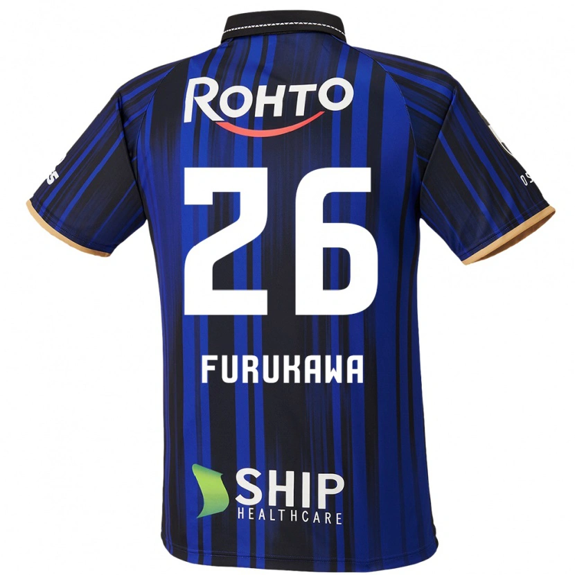 Danxen Heren Kanta Furukawa #26 Blauw Wit Zwart Thuisshirt Thuistenue 2025/26 T-Shirt