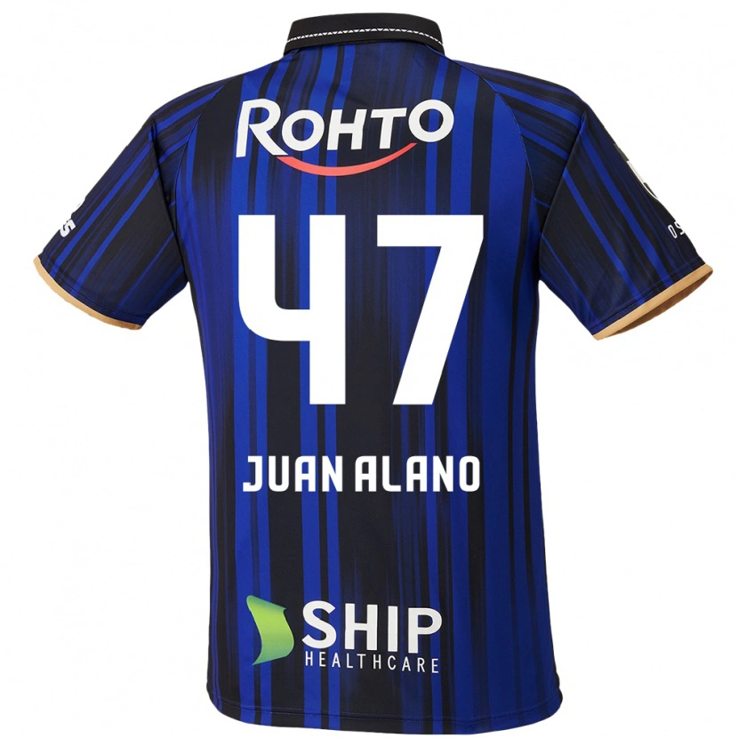 Danxen Heren Juan Alano #47 Blauw Wit Zwart Thuisshirt Thuistenue 2025/26 T-Shirt