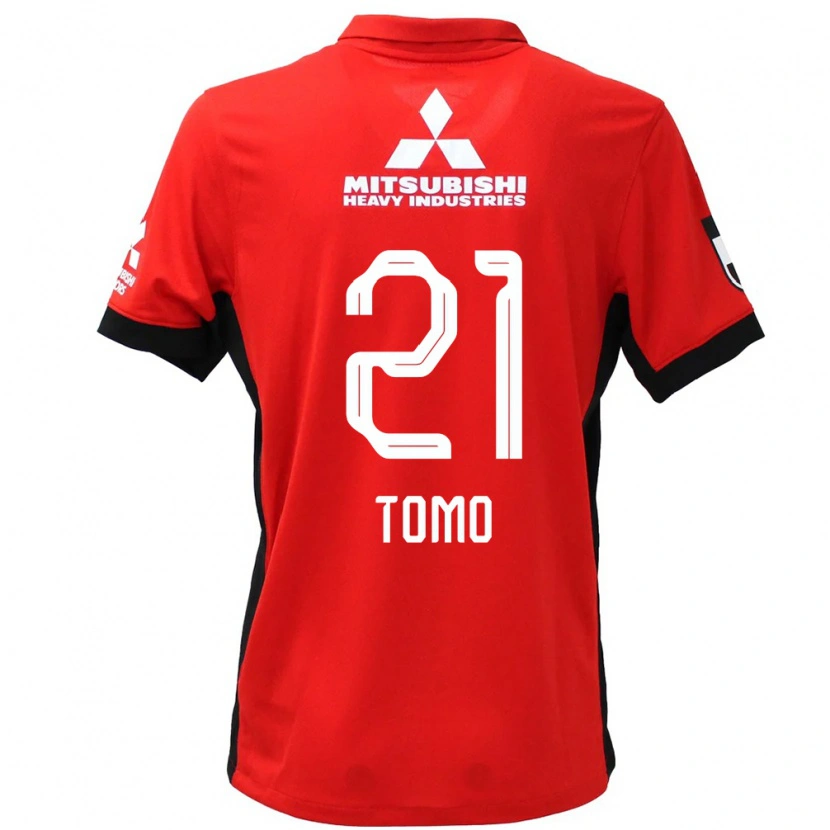 Danxen Heren Tomoaki Okubo #21 Rood Wit Thuisshirt Thuistenue 2025/26 T-Shirt