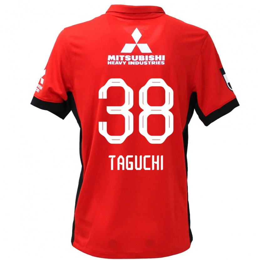 Danxen Heren Keita Taguchi #38 Rood Wit Thuisshirt Thuistenue 2025/26 T-Shirt