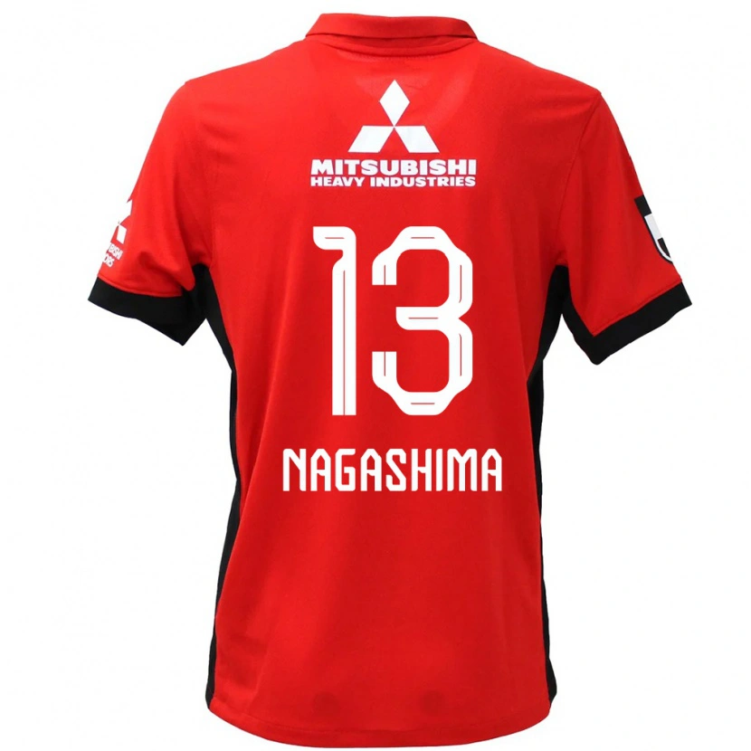 Danxen Heren Reina Nagashima #13 Rood Wit Thuisshirt Thuistenue 2025/26 T-Shirt