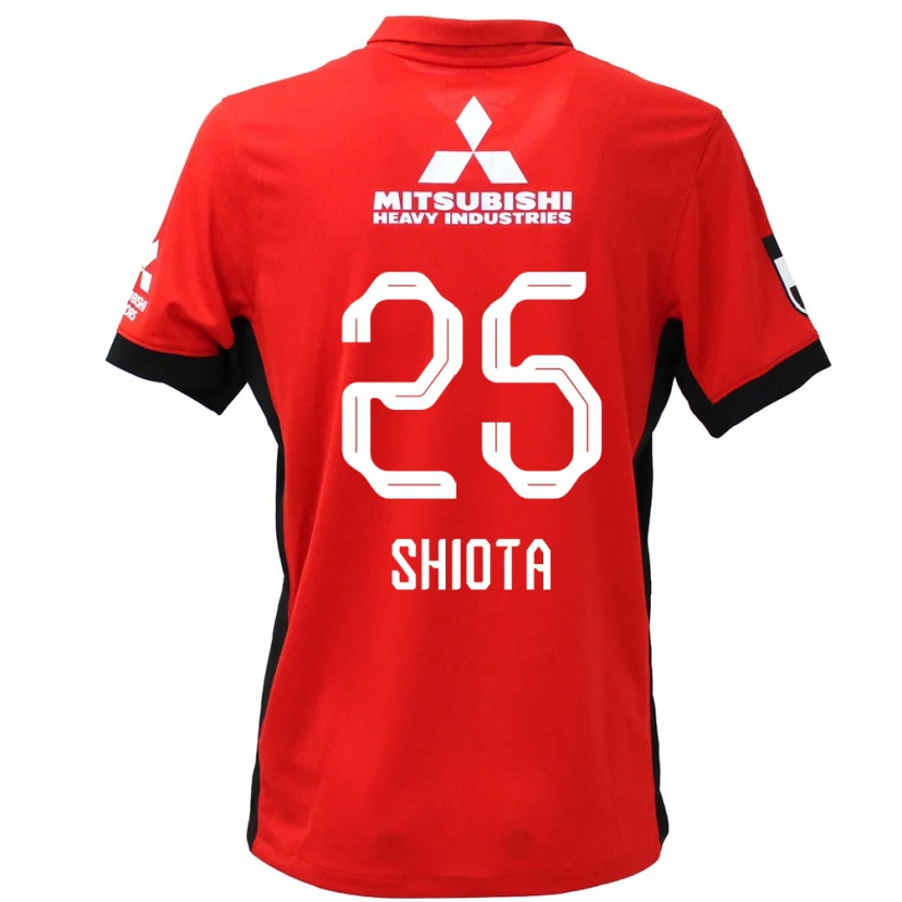Danxen Heren Hitoshi Shiota #25 Rood Wit Thuisshirt Thuistenue 2025/26 T-Shirt