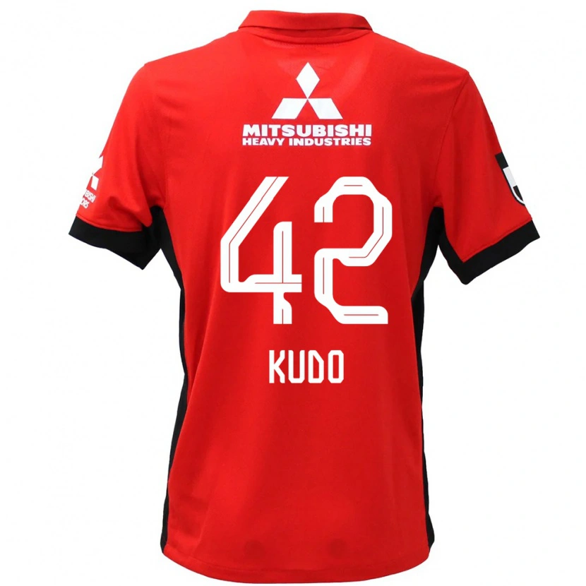 Danxen Heren Kota Kudo #42 Rood Wit Thuisshirt Thuistenue 2025/26 T-Shirt
