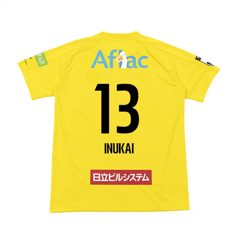 Danxen Heren Tomoya Inukai #13 Zwart Geel Thuisshirt Thuistenue 2025/26 T-Shirt