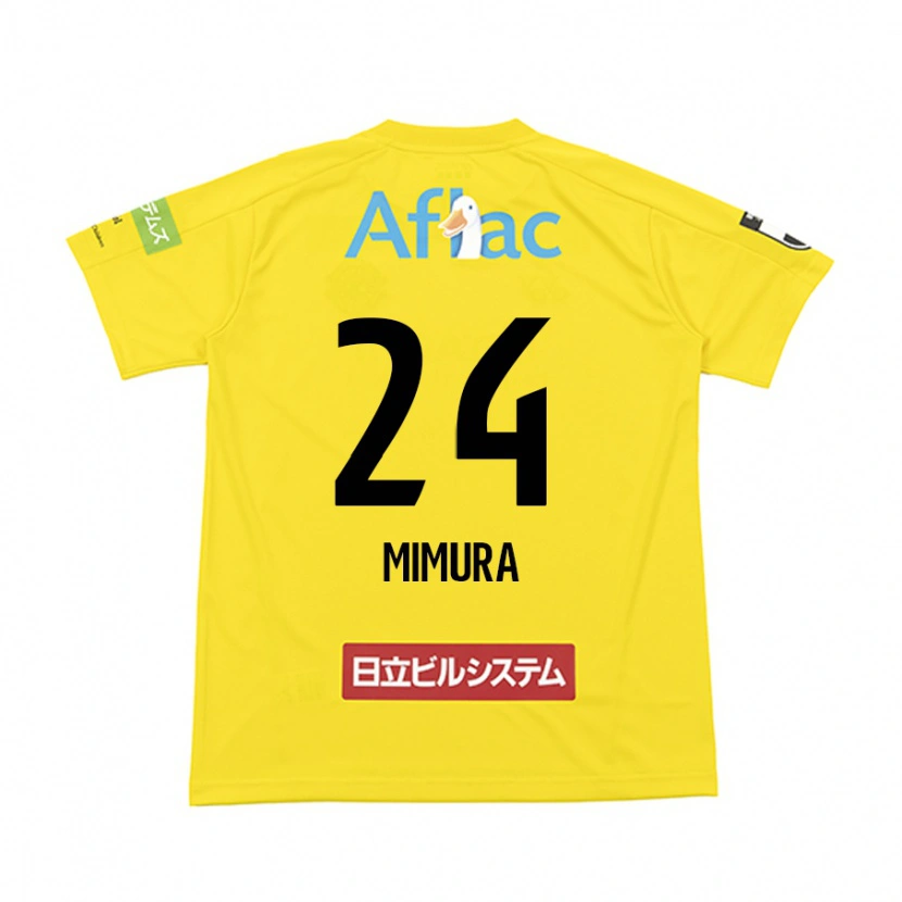 Danxen Heren Kaname Mimura #24 Zwart Geel Thuisshirt Thuistenue 2025/26 T-Shirt
