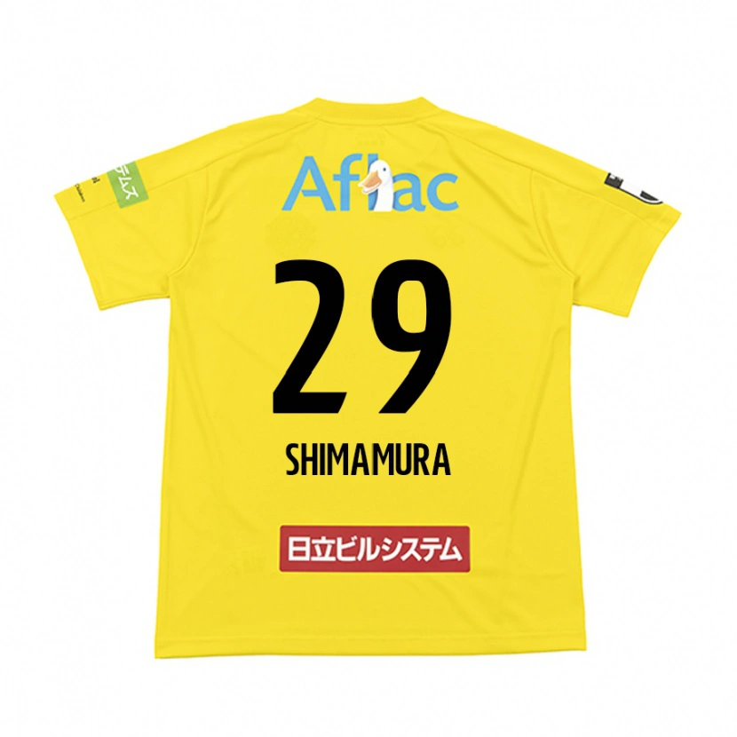 Danxen Heren Takuya Shimamura #29 Zwart Geel Thuisshirt Thuistenue 2025/26 T-Shirt