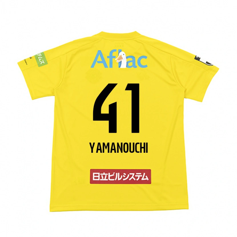 Danxen Heren Yusei Yamanouchi #41 Zwart Geel Thuisshirt Thuistenue 2025/26 T-Shirt