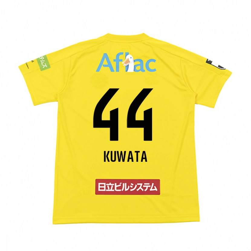 Danxen Heren Taisei Kuwata #44 Zwart Geel Thuisshirt Thuistenue 2025/26 T-Shirt
