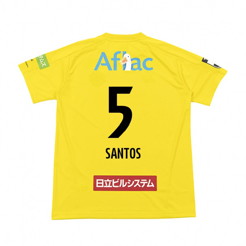 Danxen Heren Emerson Santos #5 Zwart Geel Thuisshirt Thuistenue 2025/26 T-Shirt