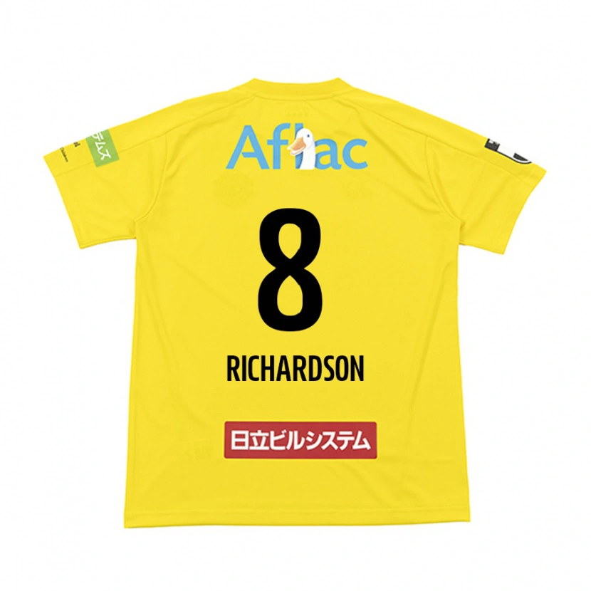 Danxen Heren Richardson #8 Zwart Geel Thuisshirt Thuistenue 2025/26 T-Shirt