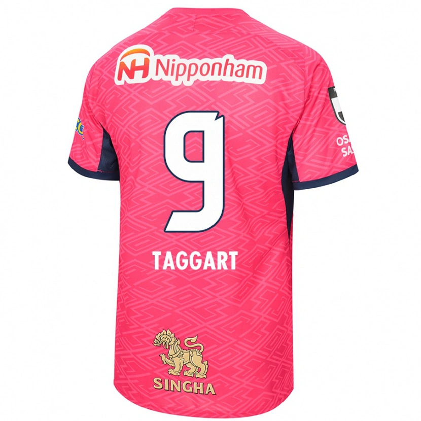Danxen Heren Adam Taggart #9 Sakura Roze Wit Thuisshirt Thuistenue 2025/26 T-Shirt