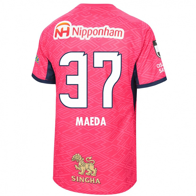 Danxen Heren Ryudai Maeda #37 Sakura Roze Wit Thuisshirt Thuistenue 2025/26 T-Shirt