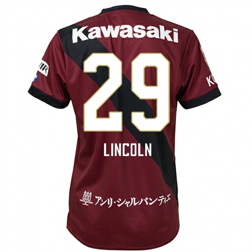 Danxen Heren Lincoln #29 Bourgondisch Zwart Thuisshirt Thuistenue 2025/26 T-Shirt