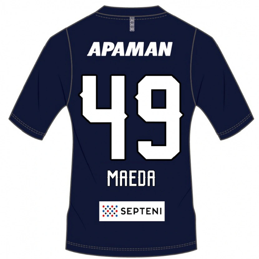 Danxen Heren Ichika Maeda #49 Koningsblauw Wit Thuisshirt Thuistenue 2025/26 T-Shirt