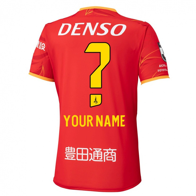 Danxen Heren Uw Naam #0 Rood Geel Thuisshirt Thuistenue 2025/26 T-Shirt