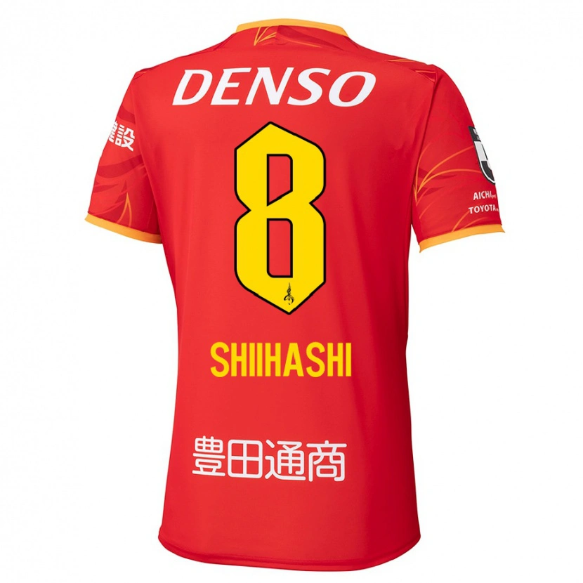 Danxen Heren Keiya Shiihashi #8 Rood Geel Thuisshirt Thuistenue 2025/26 T-Shirt