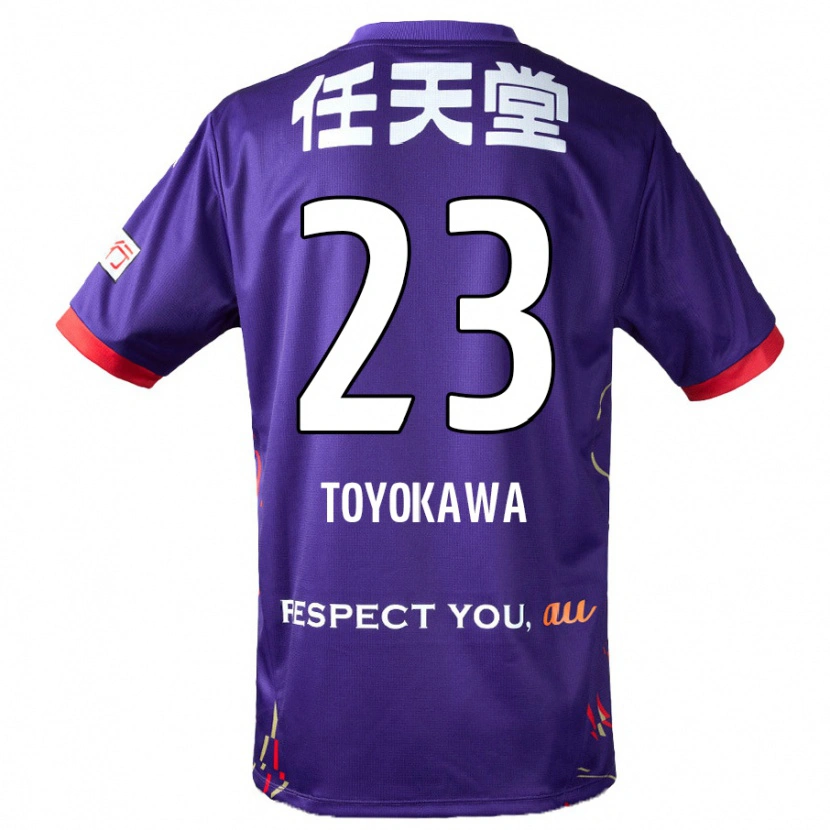 Danxen Heren Yuta Toyokawa #23 Paars Wit Zwart Thuisshirt Thuistenue 2025/26 T-Shirt