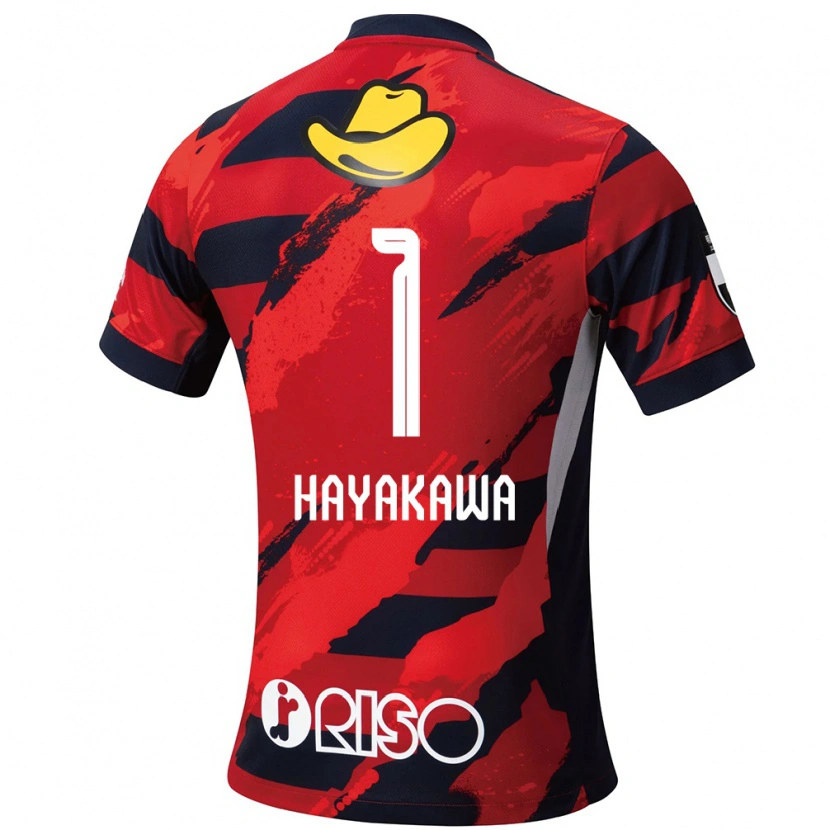 Danxen Heren Tomoki Hayakawa #1 Rood Zwart Thuisshirt Thuistenue 2025/26 T-Shirt