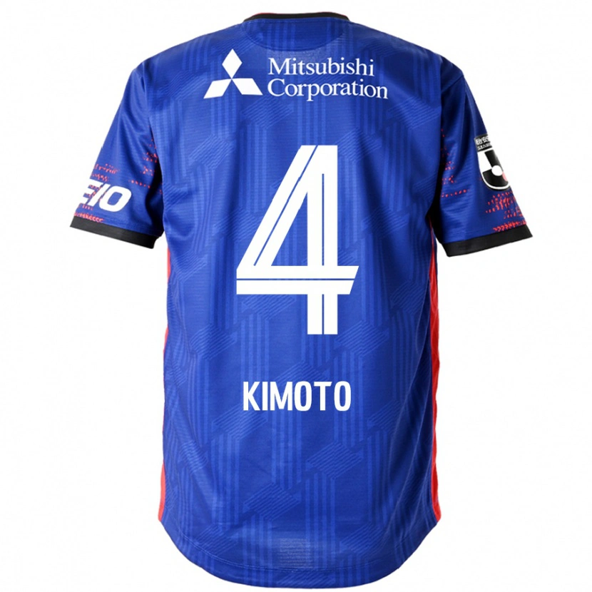 Danxen Heren Yasuki Kimoto #4 Koningsblauw Wit Thuisshirt Thuistenue 2025/26 T-Shirt