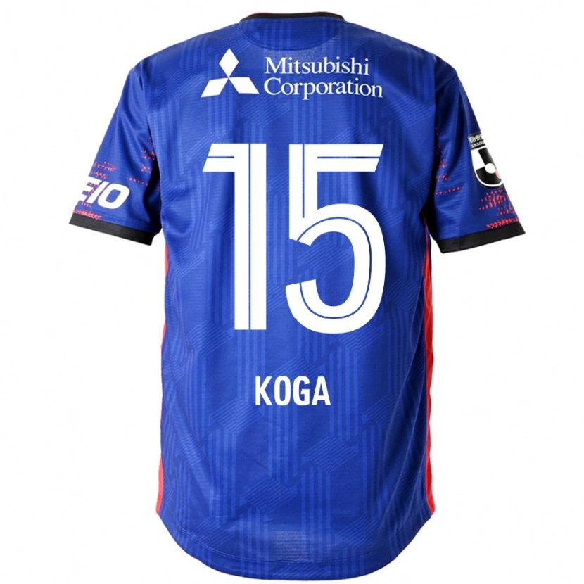 Danxen Heren Shun Koga #15 Koningsblauw Wit Thuisshirt Thuistenue 2025/26 T-Shirt