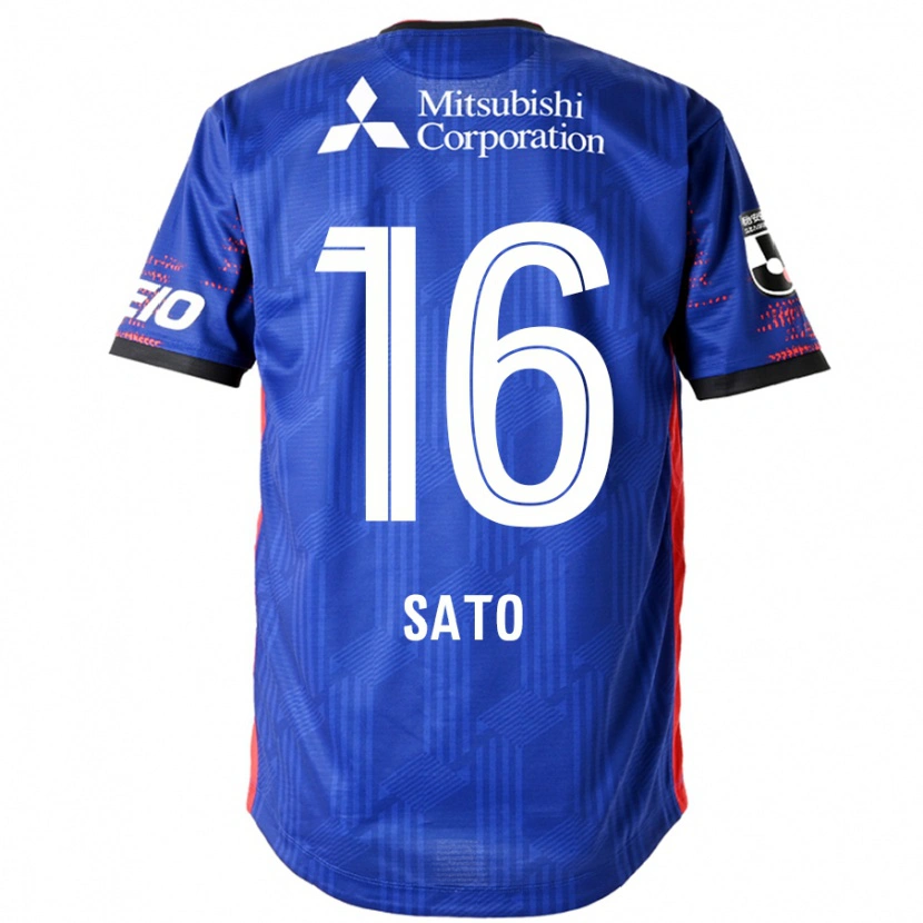 Danxen Heren Kein Sato #16 Koningsblauw Wit Thuisshirt Thuistenue 2025/26 T-Shirt